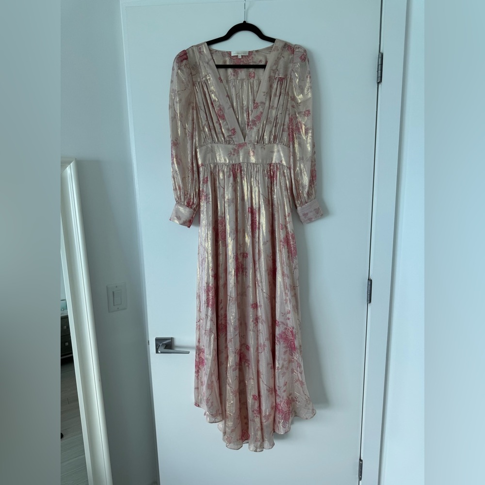 LoveShackFancy Cyrena Dress in Pale Rose Pink - Picture 5 of 7